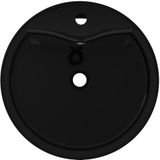 VidaXL-Wastafel-met-kraangat-en-overloop-rond-keramiek-zwart