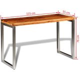 vidaXL-Eettafel/bureau-met-stalen-poten-massief-sheeshamhout