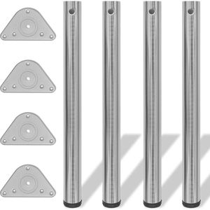 vidaXL-Tafelpoten-in-hoogte-verstelbaar-geborsteld-nikkel-710-mm-4-st