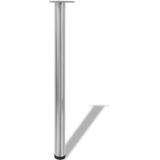vidaXL-Tafelpoten-in-hoogte-verstelbaar-geborsteld-nikkel-870-mm-4-st