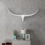Vidaxl - Wall Mounted Aluminium Stiers Kopf Dekoration Silber 96cm