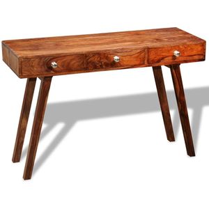 vidaXL Konsolentisch mit 3 Schubladen 76 cm Massivholz Akazie