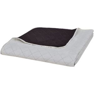 vidaXL - Bedsprei - Beige/Bruin - Microvezel - Gewatteerd Ontwerp