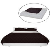 vidaXL - Bedsprei - Beige/Bruin - Microvezel - Gewatteerd Ontwerp