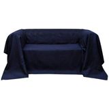 Vidaxl - Micro-Suede Sofaüberwurf Tagesdecke Marineblau 140 x 210 cm