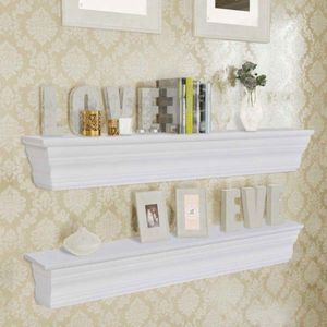 Homezone Retro white round wall mirror with wooden floating shelf wall mounted storage shelf walls mirror for bedroom office kitchen hallways home decoration bathroom mirrors living room decor