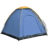 vidaXL Tent 6-persoons blauw en geel