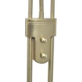 Vloerlamp - Staal - Warmwit Licht - Uplighter en Leeslamp