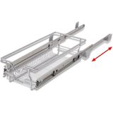 Einbauschublade Korbauszug 2 Stk. Silbern 300 mm vidaXL