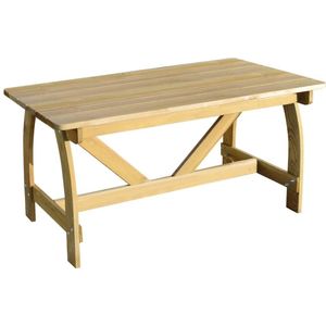 vidaXL - Tuintafel - 150x74x75 - cm - geïmpregneerd - grenenhout