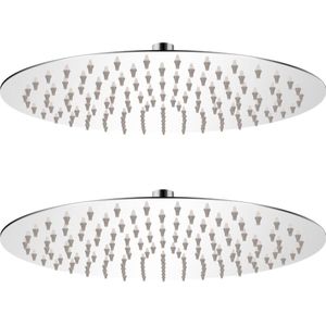 vidaXL - Regendouchekop - rond - 20 - cm - roestvrij - staal