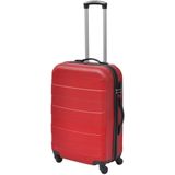 vidaXL 3-delige Kofferset hard 45,5/55/66 cm rood