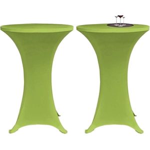 Statafelhoes - Appeltjesgroen - Stretchstof - Set van 2