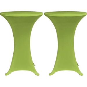 Statafelhoes - Appeltjesgroen - Stretchstof - Set van 2