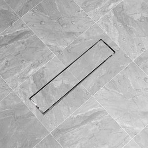 vidaXL - Doucheputje - rechthoekig - 530x140mm - roestvrij - staal