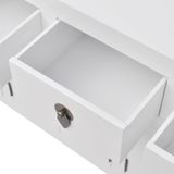 Sideboard Chinesischer Stil Massivholz Weiß Vidaxl