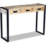 vidaXL-Wandtafel-met-3-lades-110x35x78-cm-massief-mangohout