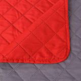 vidaXL - Dubbelzijdige Quilt Bedsprei - Rood en Grijs - 170x210 cm