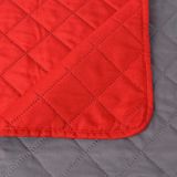 vidaXL - Dubbelzijdige Quilt Bedsprei - Rood en Grijs - Microvezel
