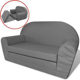 vidaXL-Loungestoel-voor-kinderen-uitklabaar-grijs