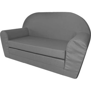 vidaXL-Loungestoel-voor-kinderen-uitklabaar-grijs