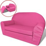 VidaXL Uitklapbare Loungestoel voor Kinderen - Roze