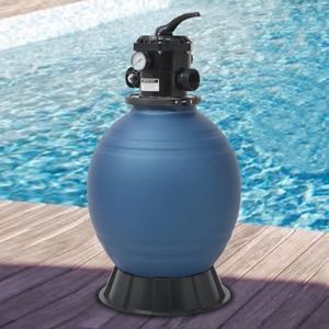 vidaXL Zwembadzandfilter met 6-positie ventiel 460 mm blauw - 91169
