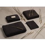 Gastendoek Supreme 650 GSM - 100% Egyptisch Katoen - 6 stuks - 30x50 - zwart