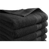 DoubleDry Handdoek Hotel Collectie - 6 stuks - 70x140 - zwart