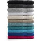 DoubleDry Handdoek Hotel Collectie - 6 stuks - 70x140 - zwart