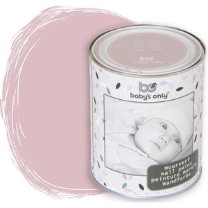 BO Baby's Only - Muurverf mat voor binnen - Babykamer & kinderkamer - Oud Roze - 1 liter - Op waterbasis - 8-10m² schilderen - Makkelijk afneembaar