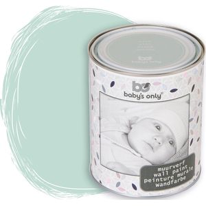 BO Baby's Only - Muurverf mat voor binnen - Babykamer & kinderkamer - Mint - 1 liter - Op waterbasis - 8-10m² schilderen - Makkelijk afneembaar