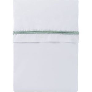 Baby's Only Wieglaken gebreide bies - Mint/Wit - 80x100 cm - 100% egyptisch katoen