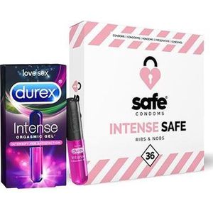 Safe - Pleasure Like Never Before Pakket - Ribbels/Noppen condooms