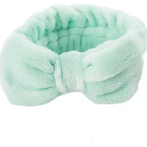 Betty's Cosmetische Hoofdband - Hoofdbanden voor Vrouwen - Hoofdband voor Wassen Gezicht - Elastische Strik Haarbanden - Koraal Fleece Vrouwen - Meisjes Hoofdband voor Make-up - Douche - Sport - Nude