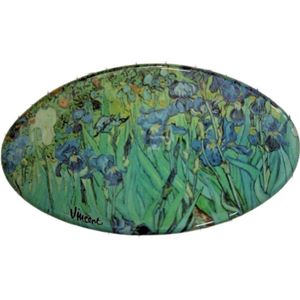 Haarspeld 8 cm Ovaal  iris  Vincent van Gogh