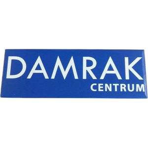 Koelkast magneet Straatnaambord Damrak Centrum Amsterdam