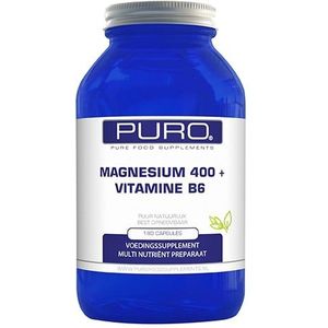 Puro Magnesium 400 + Vitamine B6 Ontspannen Spieren 60Capsules