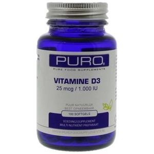 Puro Capsules Vitamine D3 25mcg