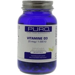 Puro Capsules Vitamine D3 25mcg