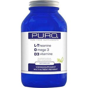 Puro - L-Theanine Omega D3 - Vetzuren - 60 Capsules