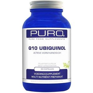 Puro Q10 Ubiquinol 100mg Kaneka QH 90 capsules