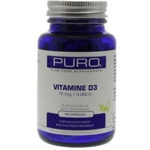Puro D75-Supreme 100 capsules (vitamine D3 75)