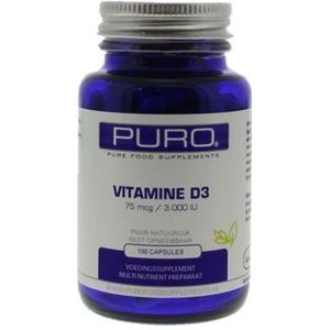 Puro D75-Supreme 100 capsules (vitamine D3 75)