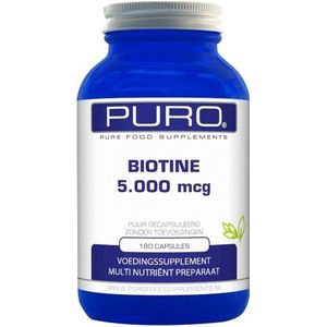 Puro Biotine 5.000 mcg (180 capsules)