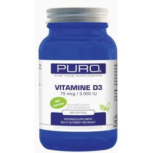 Puro D75-Supreme 365 softgels (vitamine D 75mcg)