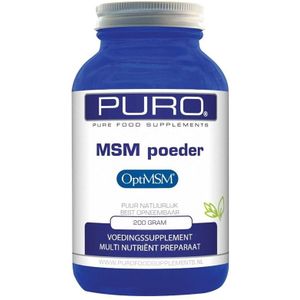 MSM Poeder - 250g - Puro - Geschikt voor Vegetariërs - Ondersteunt Vitamine Opname