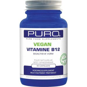Puro Vegan Vitamine B12 Capsules 120Stuks