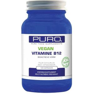 Vitamine B12 - Plantaardig - Methylcobalamine - 60 Capsules