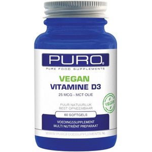 Puro Capsules Vegan Vitamine D3 25mcg